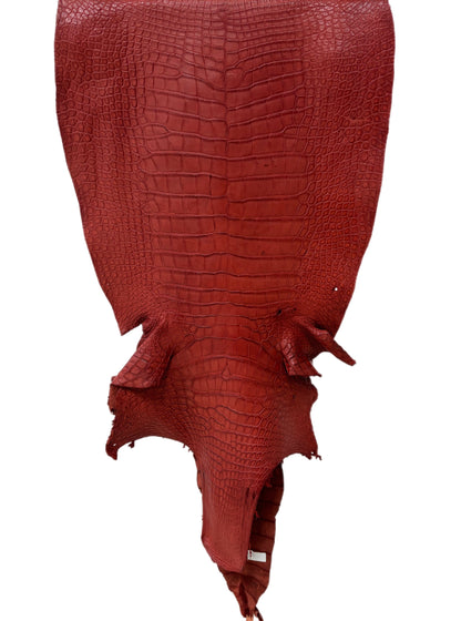 53 cm Grade 4/5 Marziale Matte Wild American Alligator Leather - Tag: LA23-0023737