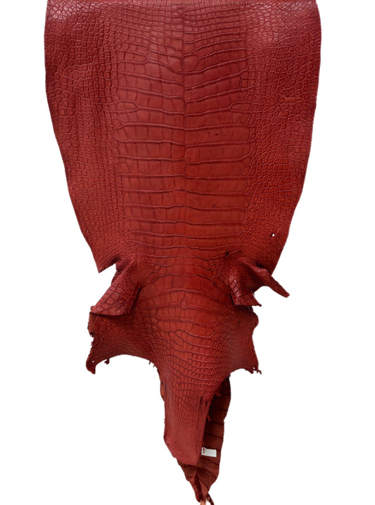 53 cm Grade 4/5 Marziale Matte Wild American Alligator Leather - Tag: LA23-0023737