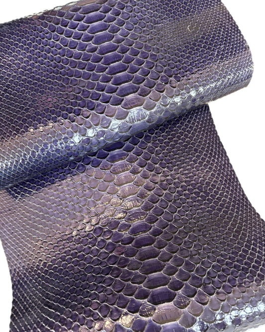 2.73 M Purple Glazed Python Leather
