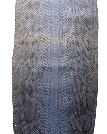 2.13 M Back Cut Navy Python Leather with Markings