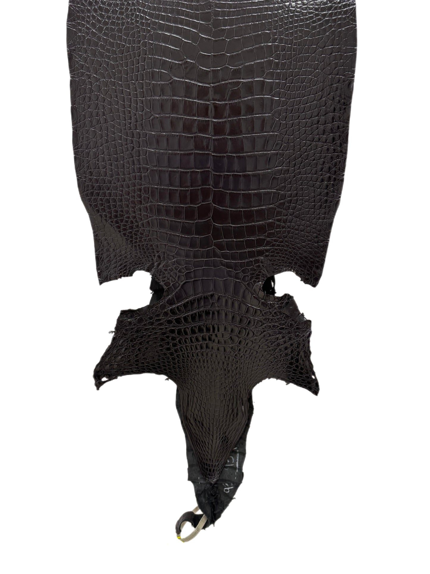 35 cm Grade 1/2 Black Millennium Wild American Alligator Leather - Tag: LA23-0050045
