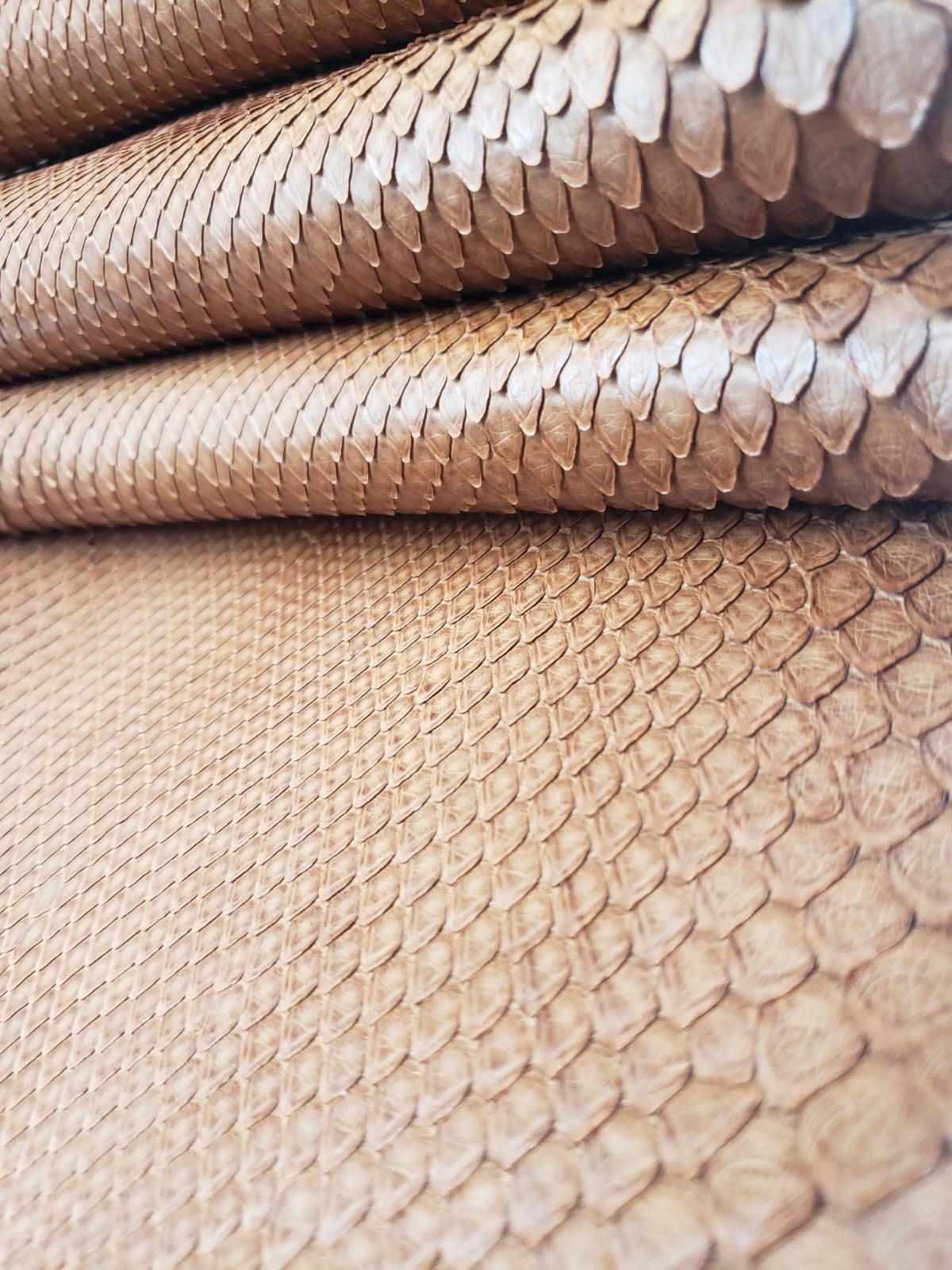 2.4 M Front Cut Rusty Matte Python Leather