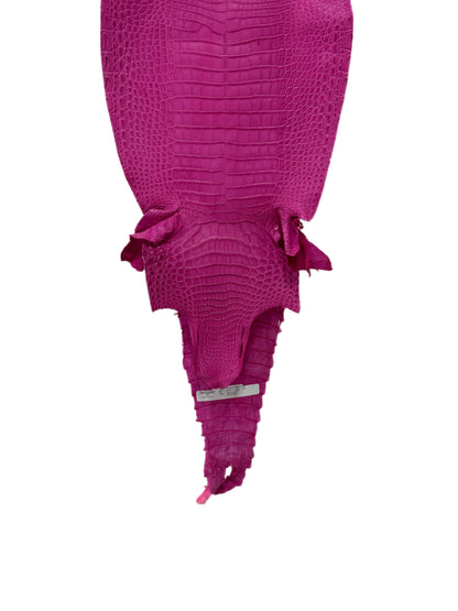 27 cm Grade 2/3 Rosa Matte Farm-Raised American Alligator Leather - Tag: FL22-0030215