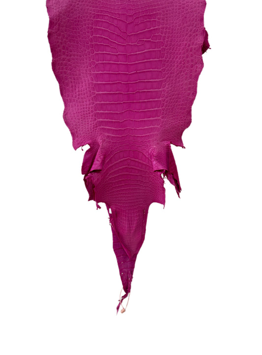 37 cm Grade 2/3 Rosa Matte Wild American Alligator Leather - Tag: LA16-0017994