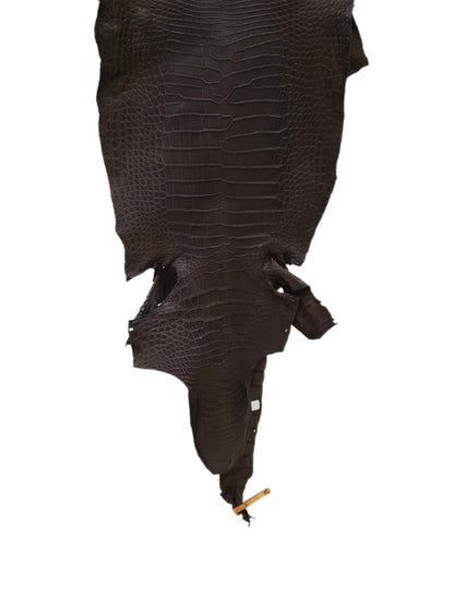 36 cm Grade 2/3 Kralle Brown Matte Wild American Alligator Leather - Tag: LA18-0033319