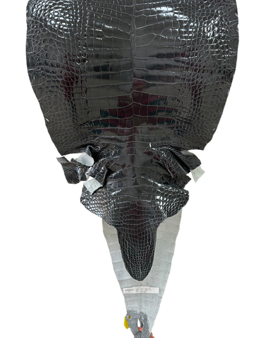 41 cm Grade 2/3 Grey Glazed Farm-Raised American Alligator Leather - Tag: GA14-0020744