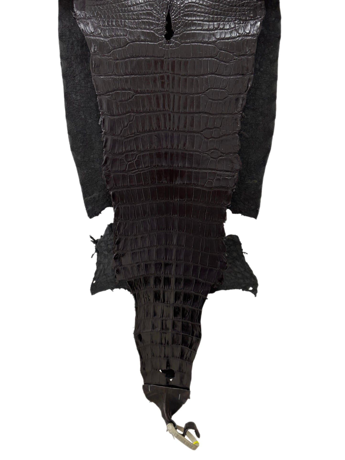 35 cm Grade 1/2 Black Millennium Wild American Alligator Leather - Tag: LA23-0050045