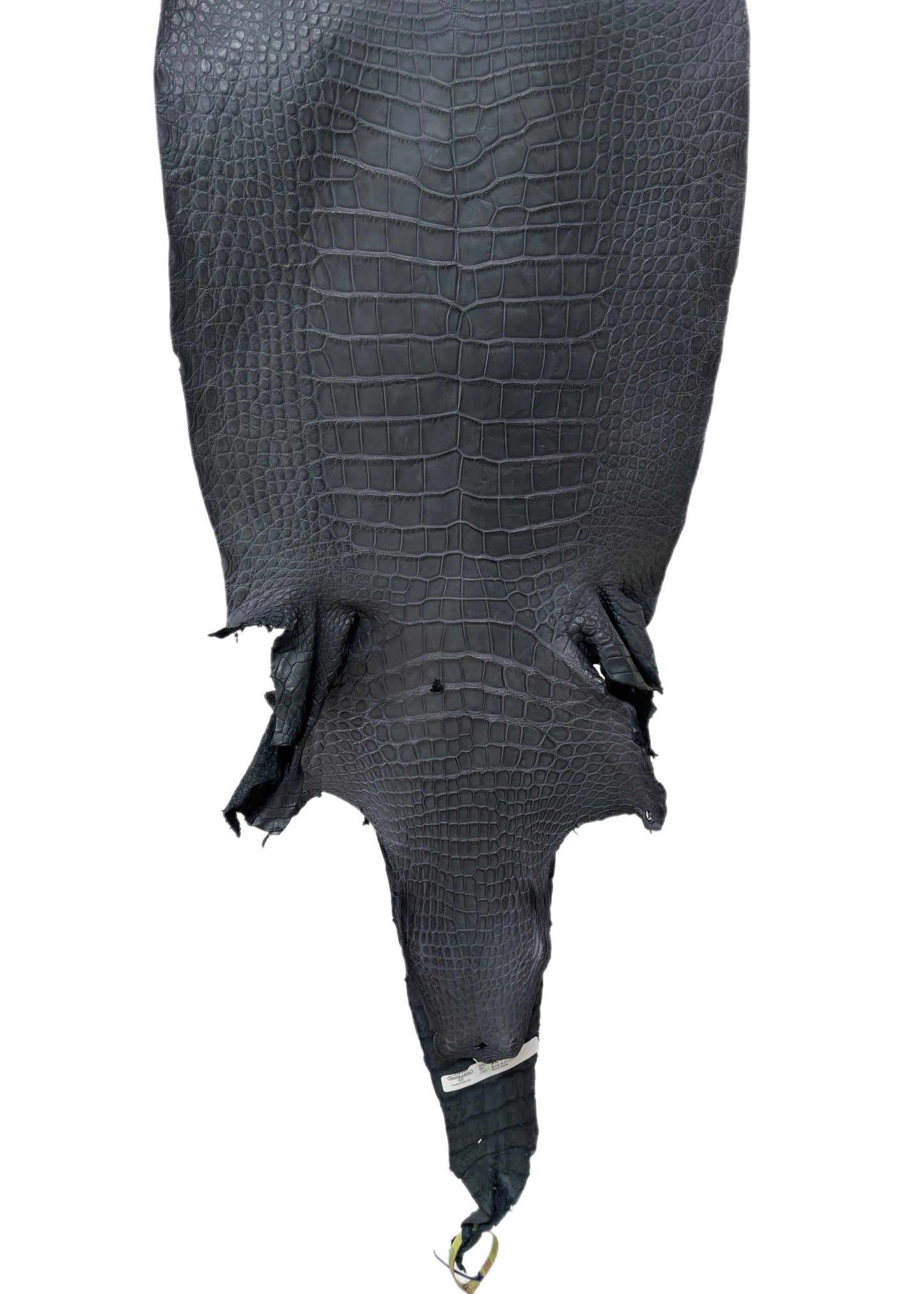 41 cm Grade 2/3 Blue Jean Matte Wild American Alligator Leather - Tag: LA25-0015244