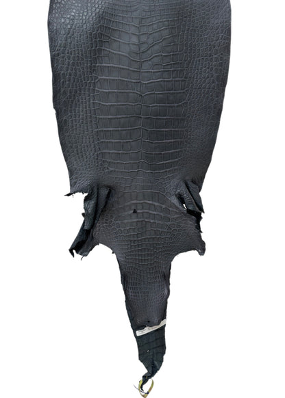 41 cm Grade 2/3 Blue Jean Matte Wild American Alligator Leather - Tag: LA25-0015244