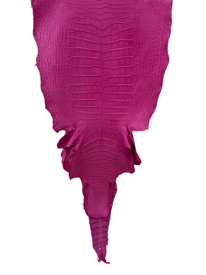 41 cm Grade 2/3 Rosa Matte Wild American Alligator Leather - Tag: LA16-0034108