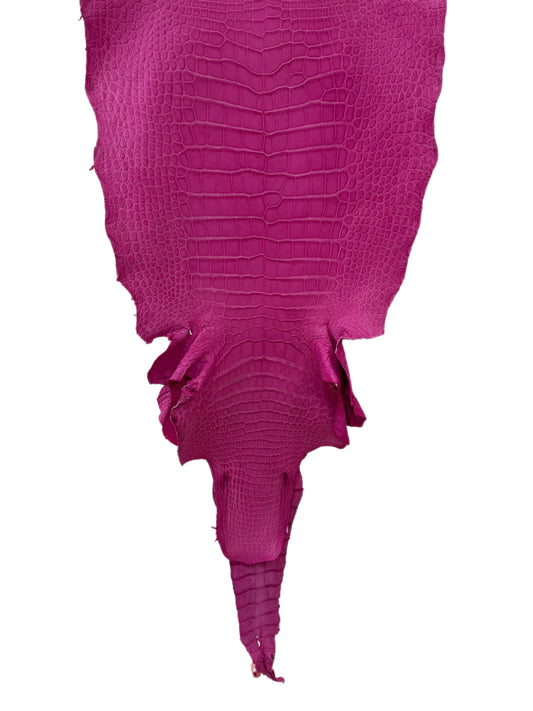 41 cm Grade 2/3 Rosa Matte Wild American Alligator Leather - Tag: LA16-0034108