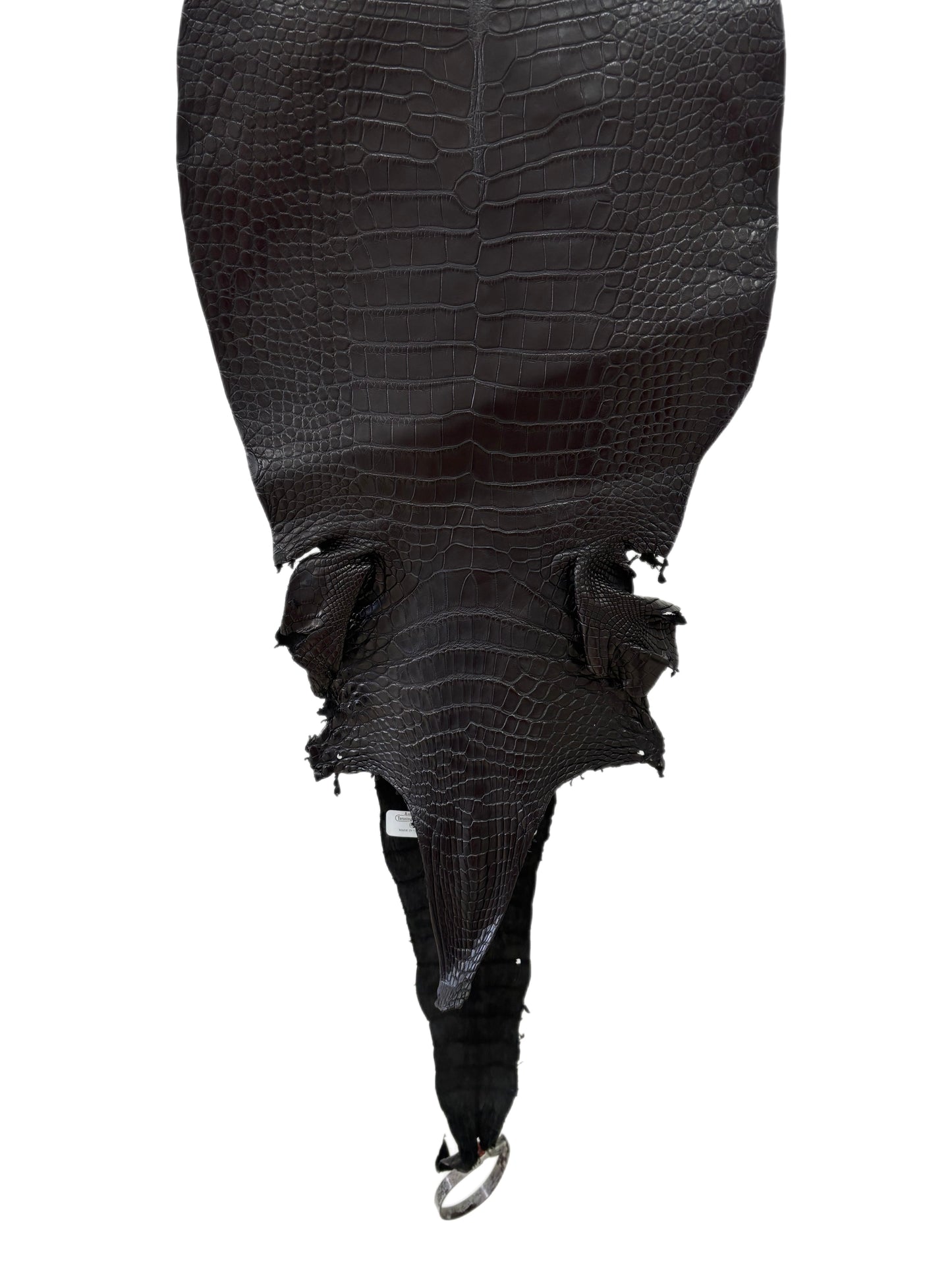 31 cm Grade 2/3 Black Matte Farm-Raised American Alligator Leather - Tag: LA23-0531089