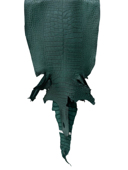 46 cm Grade 3/4 Filigrana Matte Wild American Alligator Leather - Tag: LA23-0015939