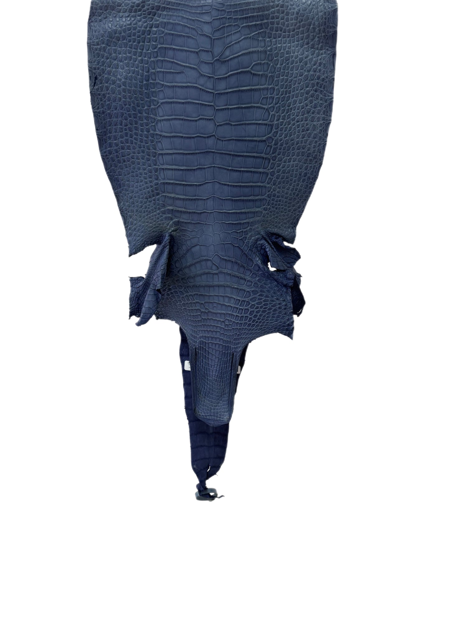 33 cm Grade 1/2 Indigo Matte Wild American Alligator Leather - Tag: LA16-0023603
