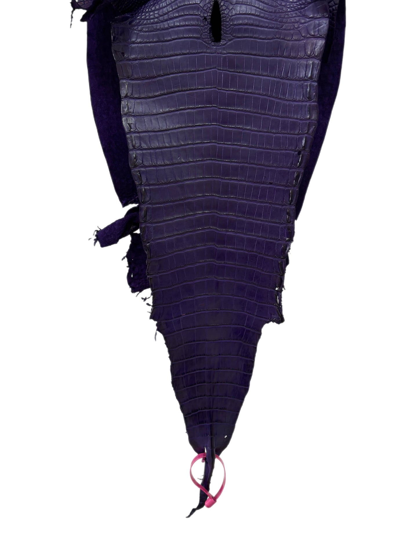29 cm Grade 1/2 Violet Primavera Matte Farm-Raised American Alligator Leather - Tag: LA21-0308124