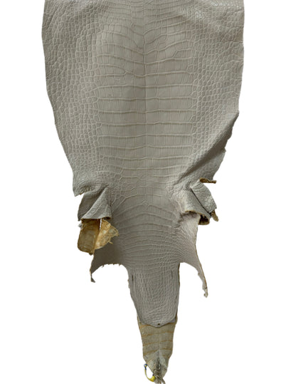 45 cm Grade 2/3 Dune Matte Wild American Alligator Leather - Tag: LA25-0009075