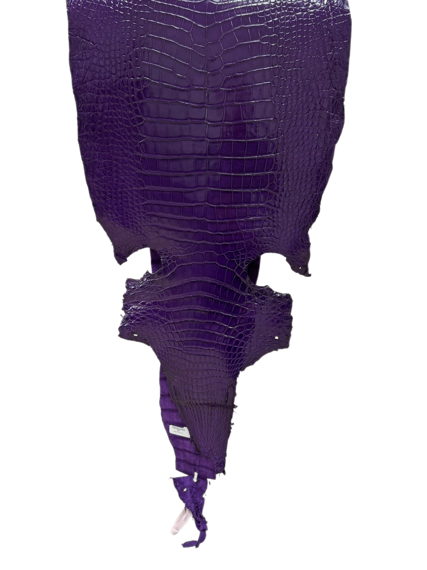 36 cm Grade 2/3 Violet Millennium Wild American Alligator Leather - Tag: LA23-0004860