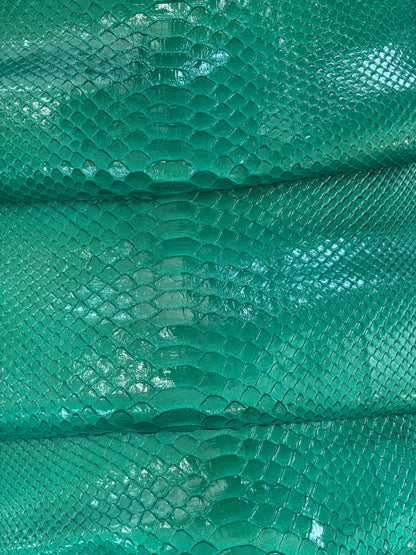 2.25 M Back Cut Emerald Green Glazed Python