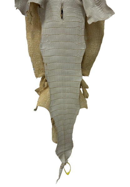 38 cm Grade 2/3 Dune Matte Wild American Alligator Leather - Tag: LA25-0044108