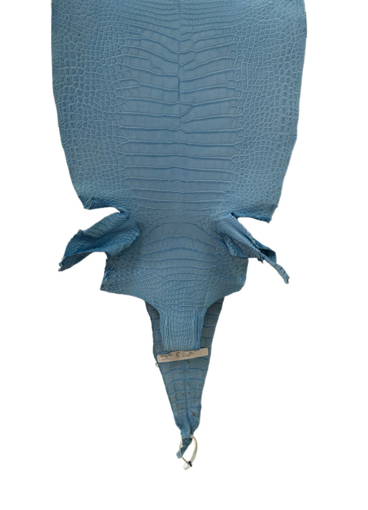 36 cm Grade 1/2 Sky Blue Desert Farm American Alligator Leather - Tag: LA17-0274521
