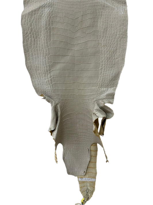 47 cm Grade 3/4 Dune Matte Wild American Alligator Leather - Tag: LA25-0010665
