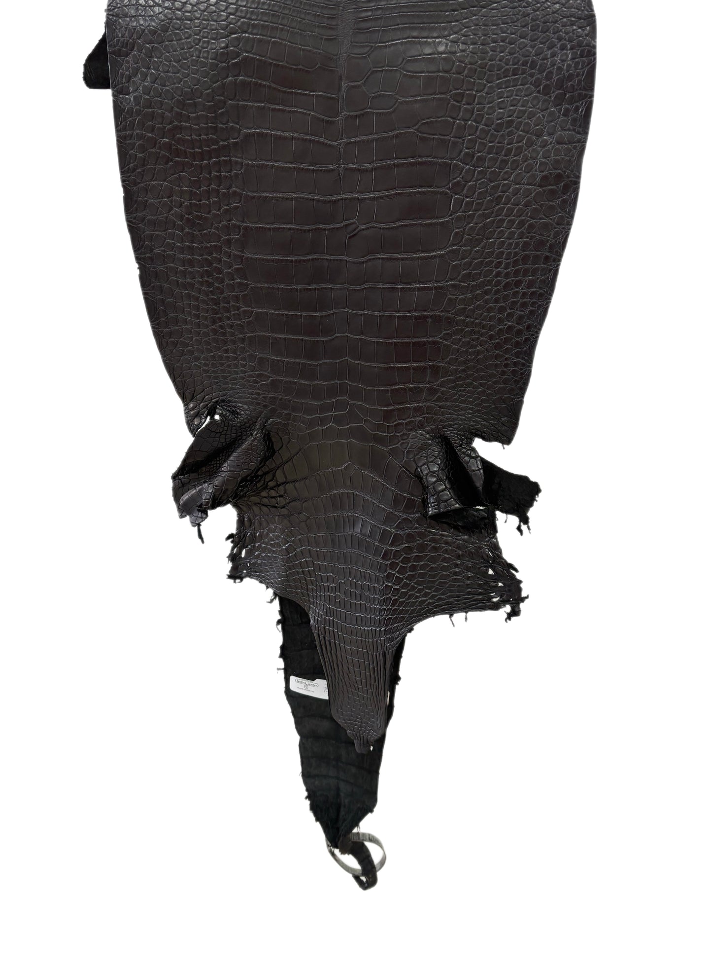 33 cm Grade 2/3 Black Matte Farm-Raised American Alligator Leather - Tag: LA23-0531370