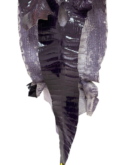 40 cm Grade 3/4 Viola Glazed Wild American Alligator Leather - Tag: ITCC-0539979