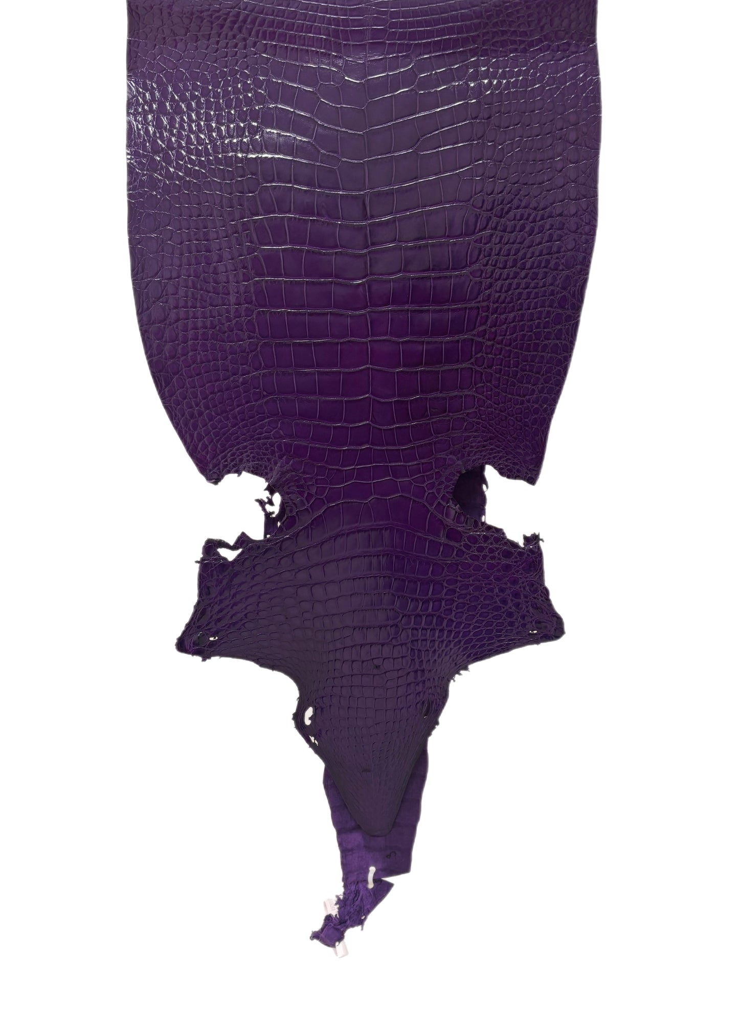 35 cm Grade 2/3 Violet Millennium Wild American Alligator Leather - Tag: LA23-0006268