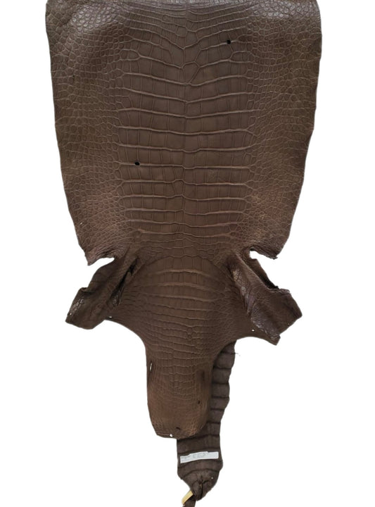 49 cm Grade 4/5 Miller Matte Wild American Alligator Leather - Tag: LA23-0014313