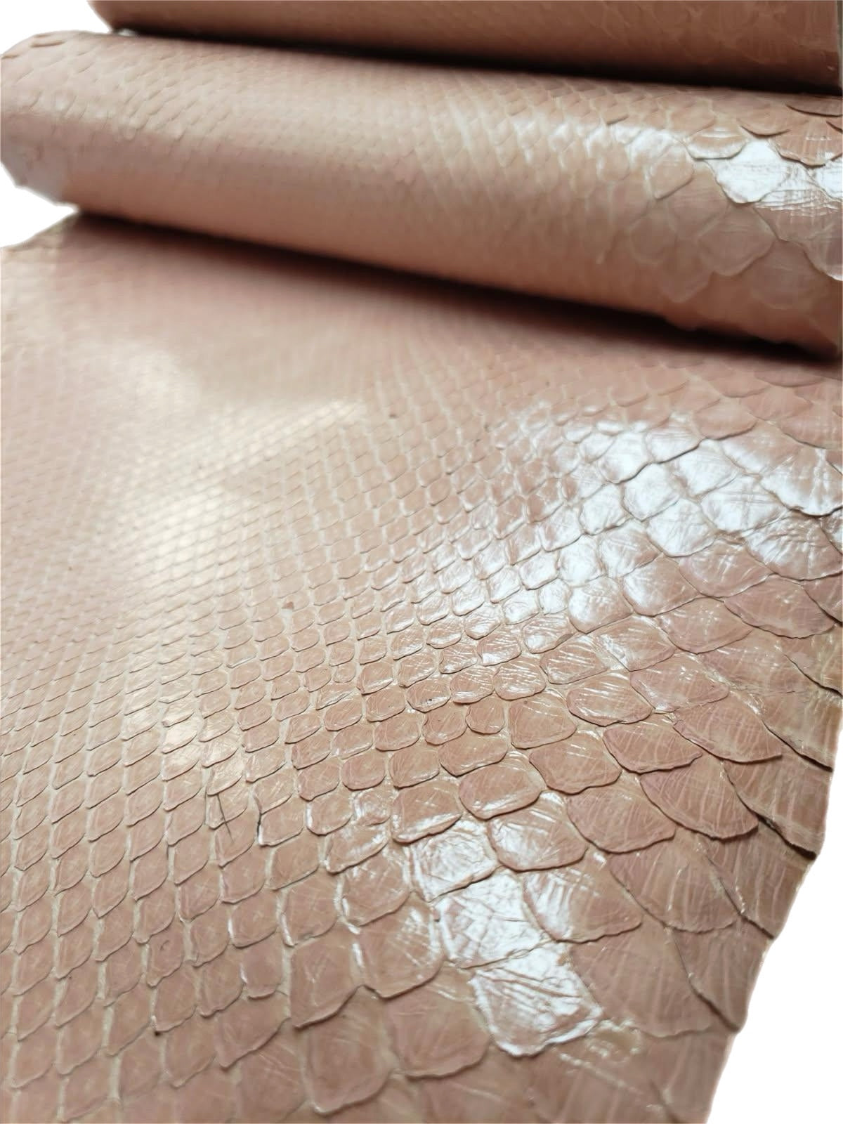 1.8 M Front Cut Powder Glazed Python Leather