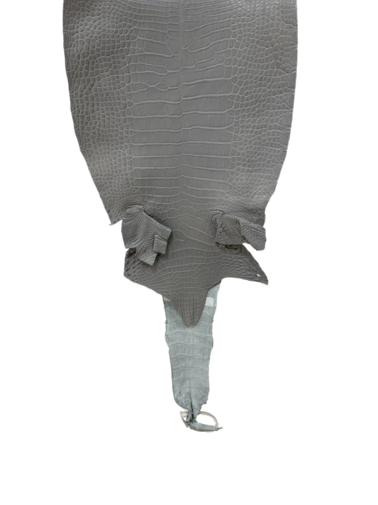 34 cm Grade 1/2 Glacier Matte Farm-Raised American Alligator Leather - Tag: LA23-0531057