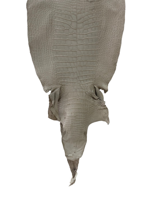 43 cm Grade 4/5 Stormy Matte Wild American Alligator Leather - Tag: LA23-0048526