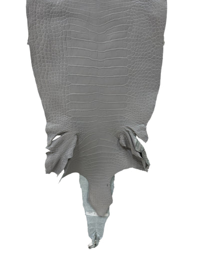41 cm Grade 2/3 Glacier Matte Wild American Alligator Leather - Tag: LA23-0029496
