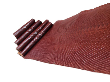 1.8 M Back Cut Bourbon Glazed Python Leather