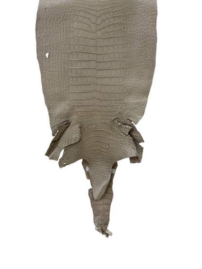 32 cm Grade 3/4 Stormy Matte Wild American Alligator Leather - Tag: LA23-0022761