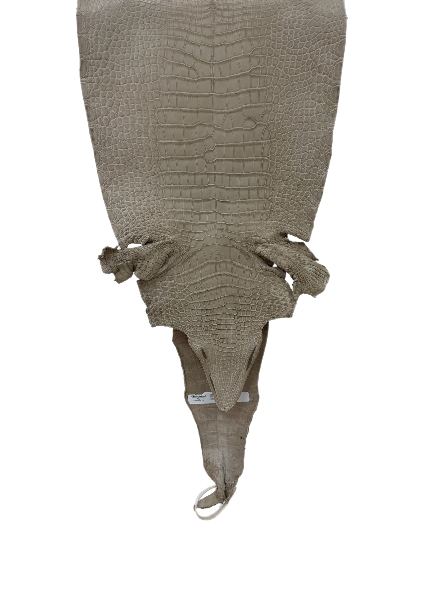 31 cm Grade 2/3 Stormy Matte Farm-Raised American Alligator Leather - Tag: LA23-0531639