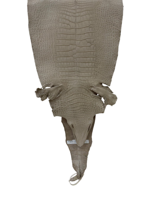 31 cm Grade 2/3 Stormy Matte Farm-Raised American Alligator Leather - Tag: LA23-0531639