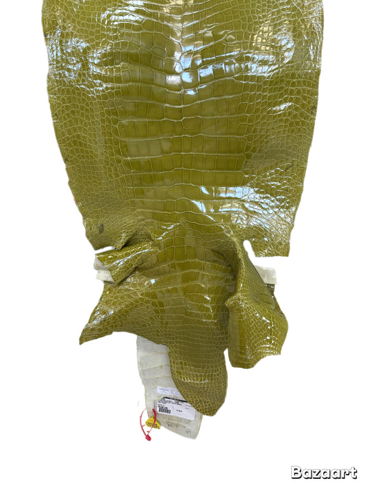 CLOSEOUT | 48 cm Grade 2/3 Muguet Glazed Wild American Alligator Leather - Tag: CCIT-0539942