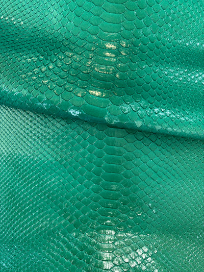 2.25 M Back Cut Emerald Green Glazed Python