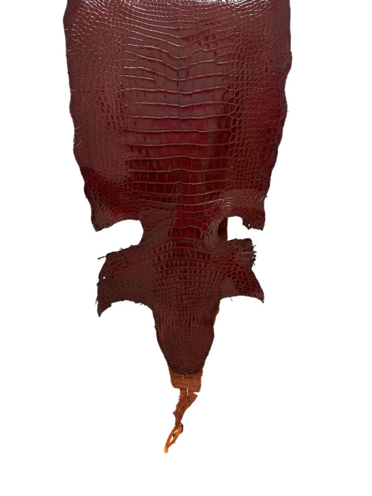 41 cm Grade 2/3 Bourbon Millennium Wild American Alligator Leather - Tag: LA16-0030861