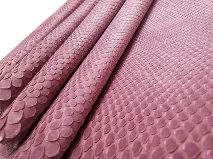 2.4 M Front Cut Blush Matte Python Leather
