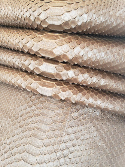 2.4 M Back Cut Chocolate Matte Python Leather