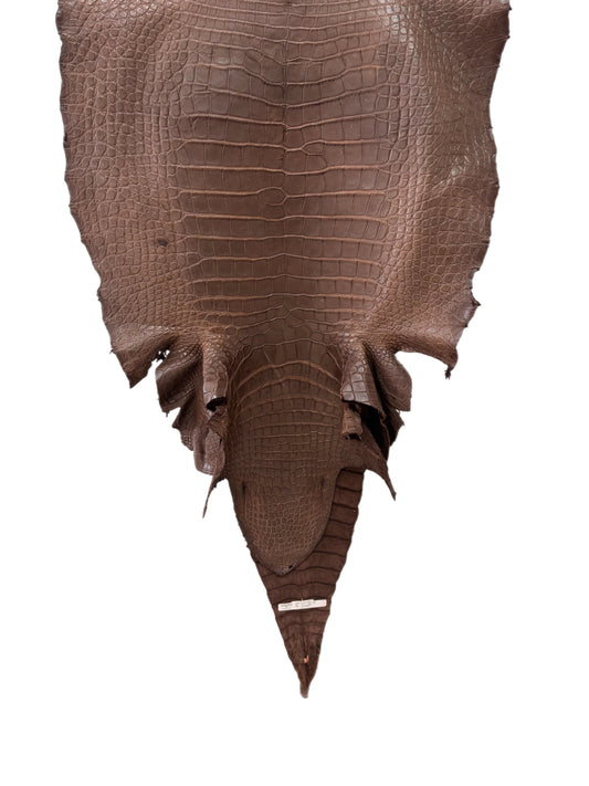 64 cm Grade 2/3 Miller Matte Wild American Alligator Leather - Tag: LA18-0014326
