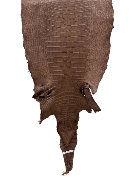 58 cm Grade 3/4 Miller Matte Wild American Alligator Leather - Tag: LA23-0003488