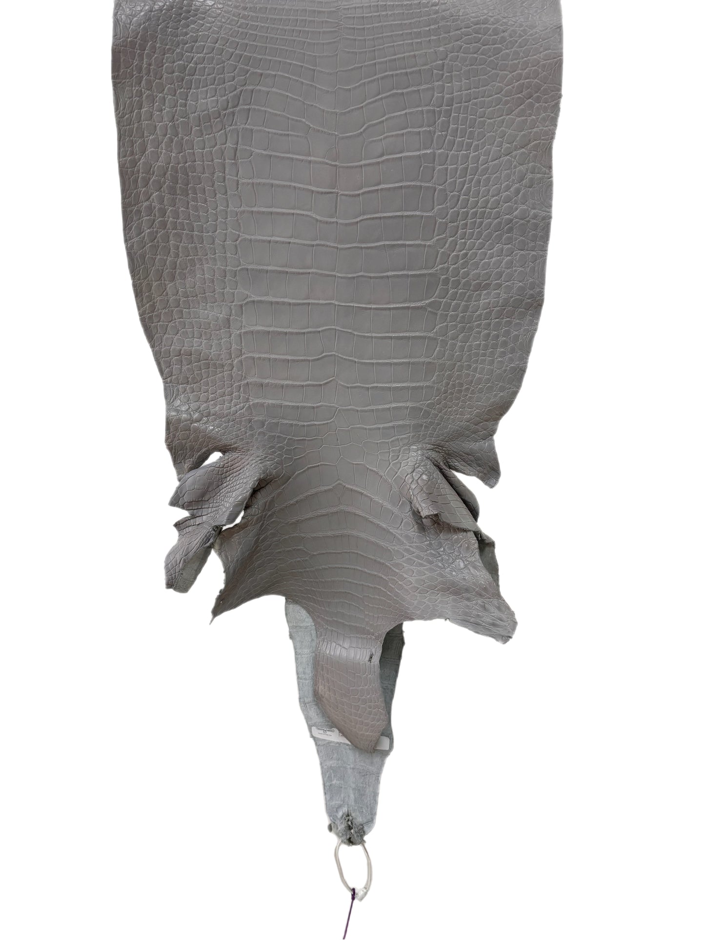 41 cm Grade 2/3 Glacier Matte Wild American Alligator Leather - Tag: LA23-0029496