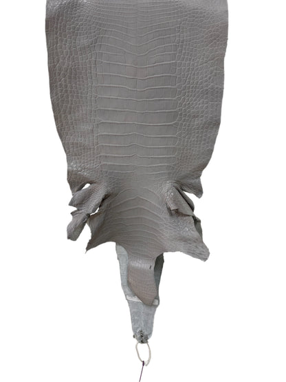 41 cm Grade 2/3 Glacier Matte Wild American Alligator Leather - Tag: LA23-0029496