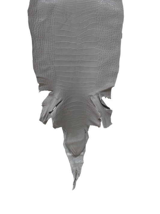41 cm Grade 2/3 Glacier Matte Wild American Alligator Leather - Tag: LA23-0030516