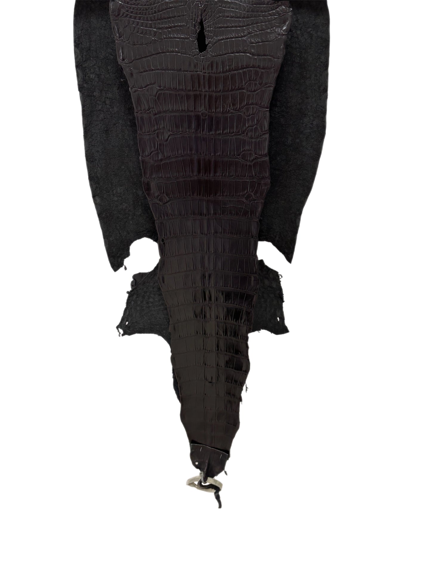36 cm Grade 1/2 Black Millennium Wild American Alligator Leather - Tag: LA23-0034027