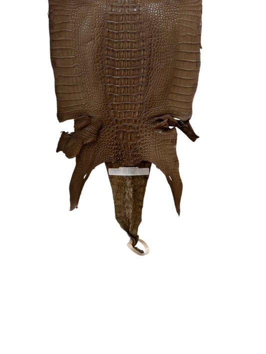 30 cm Grade 1/2 Mink Matte Farm-Raised American Alligator Leather - Tag: LA23-0377122