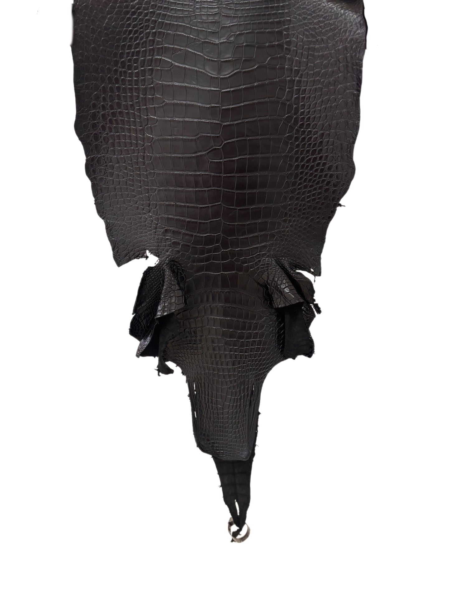 39 cm Grade 2/3 Black Matte Wild American Alligator Leather - Tag: LA17-0037620